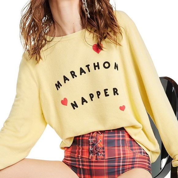 Wildfox Sweaters - Wildfox Fuzzy Marathon Napper Baggy Beach Jumper